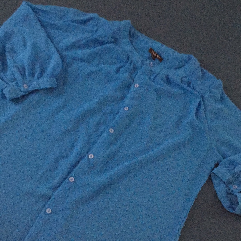 Aqua Blue Blouse